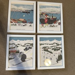 Babar the Elephant wall art retro kids decor 9x12 White Frames - Picture 1 of 14
