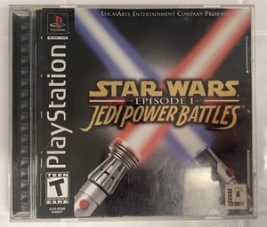 Star Wars Episodio 1 Jedi Power Battles PS1 (Sony Playstation 1, 2000) CiB VG - Foto 1 di 4