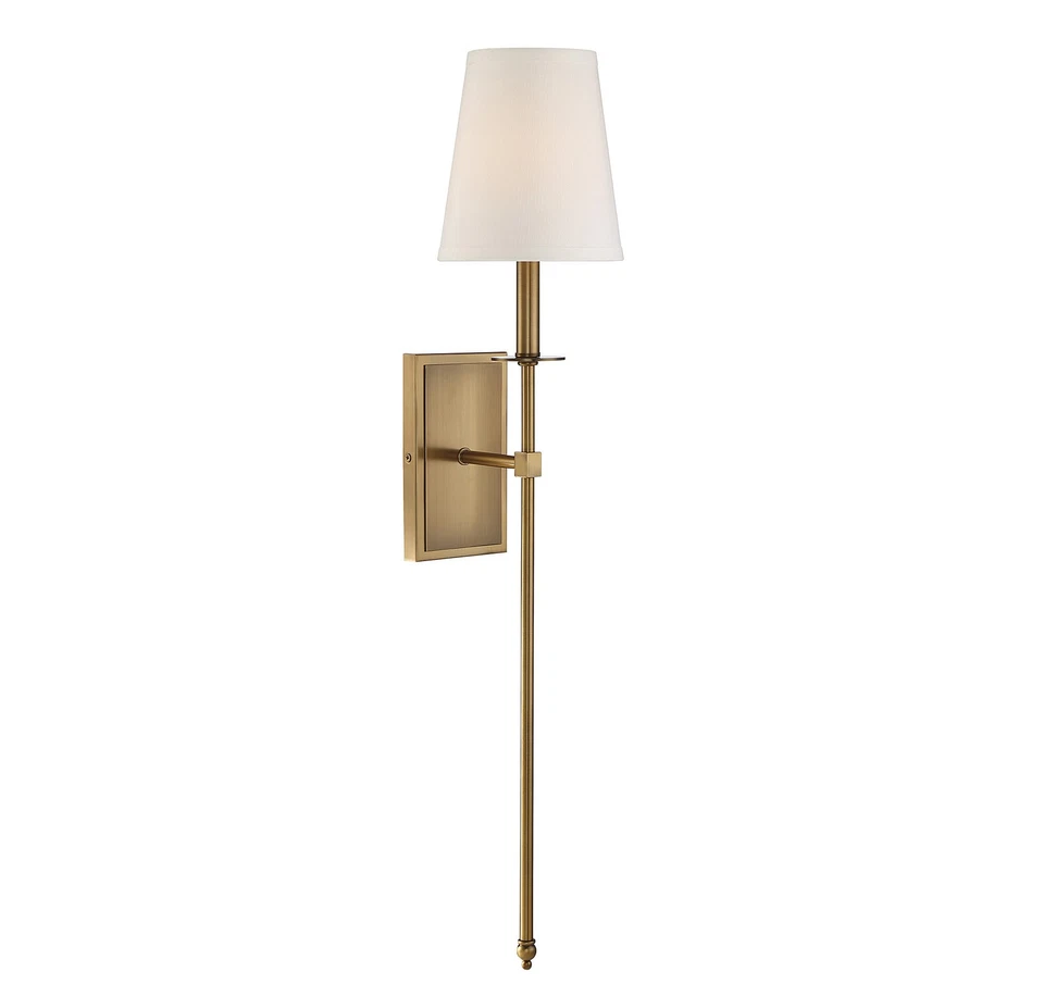 Savoy House 9-7144-1-322 Monroe 1-light Sconce in Warm Brass