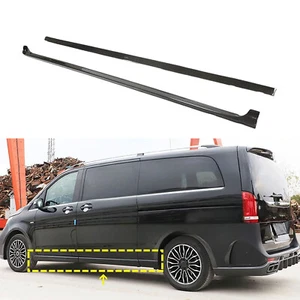 EchtCarbon Seitenschweller Verlängerung Lippe Spoiler für Mercedes W447 V220 V250 2015-19 - Bild 1 von 9