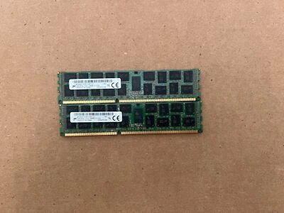 MICRON 16GB (2X8GB) 2RX4 PC3L-12800R MT36KSF1G72PZ-1G6K1LG SERVER MEMORY F5-3(17 - Image 1 of 4