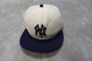 New York Yankees New Era 59Fifty Fitted Hat Cap Stars & Stripes Size 7 White - Picture 1 of 6