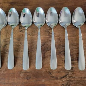 Lot of 8 Oneida 18/8 OHS345 Pattern Tablespoons  Frosted Handle - Picture 1 of 10