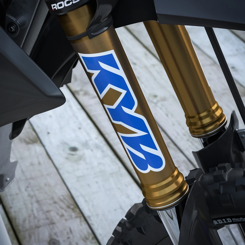 Juego de calcomanías de suspensión pegatinas horquilla KYB (azul Yamaha) (9x6,5) Foto 1 de 4