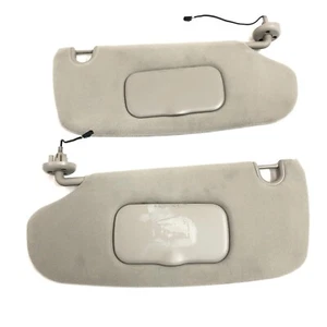 2002-2008 Dodge Ram Sun Visors Pair Passenger Driver Side OEM W/ Lighted Mirrors - Picture 1 of 7