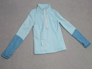 Zella Girl Nordstrom Zip Up Jacket Girls 7 Lightweight Track Thumbholes - Picture 1 of 7