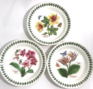 Portmeirion Exótico Jardín Botánico Pan o Ensalada Platos 7.25" Juego de 3 Inglaterra - Imagen 1 de 8