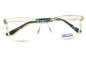 Robert Mitchel Eyeglasses rm 202119  Clear/Gray 55-17-145 - Picture 1 of 3