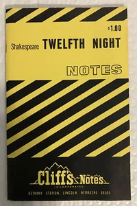 Cliff’s Notes-Shakespeare Twelfth Night Notes 1960 - Picture 1 of 1