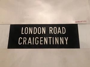 Edinburgh 142 Vintage Linen Bus Blind 30”- London Road Craigentinny - Picture 1 of 6