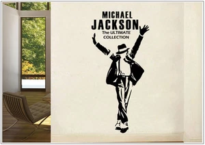 Wandtattoo wandaufkleber wandsticker photo tanzen Porträt michael jackson wph37 - Bild 1 von 1