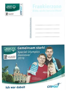 Citi Post Hannover  Special Olympics 2016   Ganzsache  ** - Bild 1 von 1