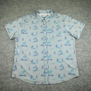 Magellan Shirt Mens 2XL XXL Gray Fish Gear Shore & Line Outdoors Casual Vacation - Picture 1 of 15