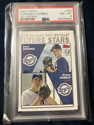 2004 Topps Baseball Zack Greinke #330 ROOKIE RC SP ROYALS NICE!! PSA 8 - Image 1 of 2
