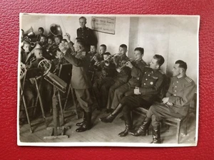 VINTAGE SOVIET PHOTO 1950's USSR URSS KIDS MILITARY BAND. ORCHESTRE MILITAIRE. - Picture 1 of 2