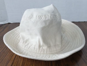 White Cotton Men's Bucket Hat Cap Target Brand Brim Visor Sun Safari Men - Picture 1 of 8