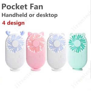 Mini Portable Removable/Rechargeable Hand Fan USB Charging Cool Outdoor Fans - Picture 1 of 6