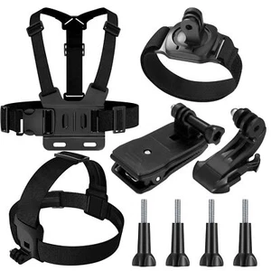 Compatibile Con GoPro 9-en-1 Accessoires Kit Harnais de Poitrine Fixation Har... - Photo 1/7