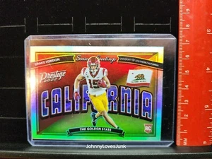 2022 Panini Prestige Drake London Seasons Greetings Rookie Card SP Atlanta - Picture 1 of 2
