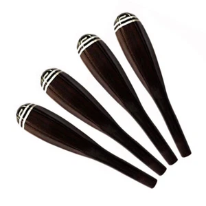 1 Set 4 Pipa Pegs Tuning Peg Ebony Wood Pipas Accessory Top Quality - Picture 1 of 1