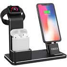 VIGLT Apple Watch Stand Aluminum Apple Watch Charger Dock 3 in 1 Metal AirPods i