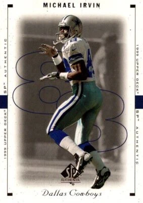 1999 SP Authentic Michael Irvin Dallas Cowboys #22 - Image 1 of 2