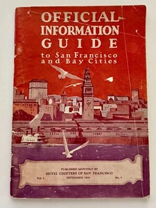 Offizieller Informationsführer für San Francisco und Bay Städte von 1929 - Bild 1 von 5