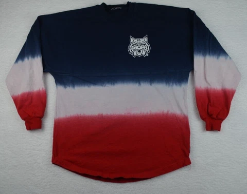 University Of Arizona Wildcats Sweatshirt Womens XS Blue White Red Spirit Jersey Cover
