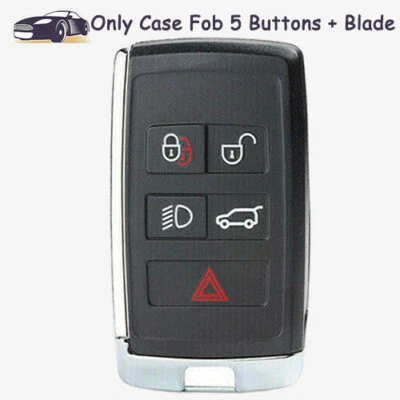 Smart Remote Key Case Shell Fob 5 Button for 2018-2022 Land Rover Range Rover Foto 1 de 4