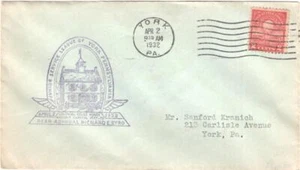Cacheted cover, Admiral Byrd visit, York, Pennsylvania, 1932 - Picture 1 of 1