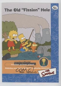 2000 Artbox The Simpsons Collectible Stickers The Old Fission Hole #51 0d0a