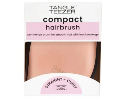Cepillo de pelo compacto Tangle Teezer - oro rosa Foto 1 de 4