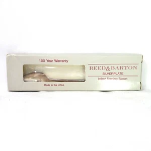 Vintage Reed & Barton Silverplate Infant Feeding Spoon USA NOS Sealed - Picture 1 of 5