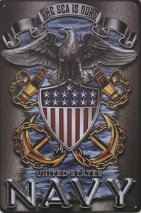 METALLSCHILD Krieg Militär US Army 30 X 20 CM - Bild 1 von 4