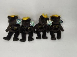 Babe Ruth, Maris, Sammy Sosa, McGwire Bamm Beanos 1998 9” Teddy Bear Beanie Baby - Picture 1 of 2
