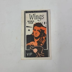 Paul McCartney Wings World Tour Vip Cloth Sticker - Picture 1 of 2