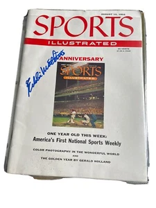 20. August 1955 Eddie Mathews Milwaukee Braves Jubiläum Sport Illustrated - Bild 1 von 6