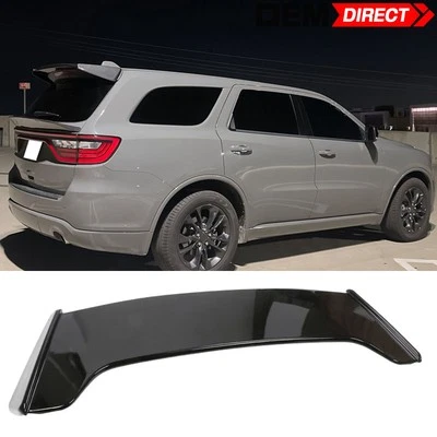 Fits 21-25 Dodge Durango Gloss Black Roof Spoiler Rear Deflector ABS- IKON Style - Image 1 of 4