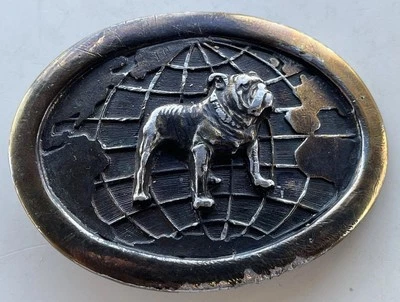 Mack Trucks Brass Belt Buckle w/ Bulldog VTG (Keith Smykal Co. NYC) - Image 1 of 4
