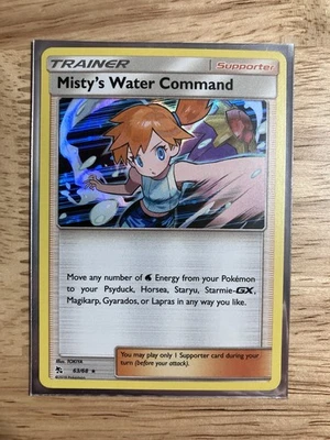 Misty's Water Command - 63/68 - Hidden Fates - Holo - Rare - Pokemon TCG 2019 - Image 1 of 2