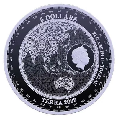 Silver Tokelau Terra 2022 1 oz Prooflike Foto 1 de 2