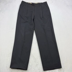 Giorgio Armani Hose Herren 36x30 Schwarz Mani Anzughose Plissee Luxus Italien - Bild 1 von 14