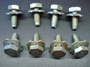 8 piezas Tornillos de bisagra de puerta NORS pernos de montaje para Chevy 1955 1956 1957 - Imagen 1 de 4