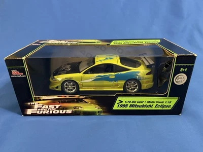 Racing Champions 1995 Mitsubishi Eclipse Fast and Furious 1:18 Diecast - Image 1 of 4