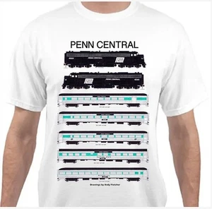 Camiseta Penn Central Passenger Train Railroad de Andy Fletcher - Imagen 1 de 1