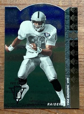 Tim Brown 1994 Upper Deck SP DIE-CUT #92 HOF LA Los Angeles Raiders HOFame NFL - Image 1 of 2