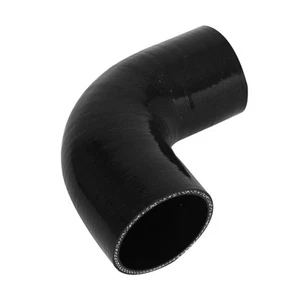 Codo reductor de manguera intercooler de silicona de 57 mm a 63 mm 2,25" a 2,5" 90 grados BK - Imagen 1 de 7