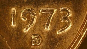 1973 D Licoln Memorial Penny Error Coin DD Date and Mint Mark OBV FINE RED - Picture 1 of 15