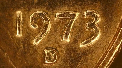 1973 D Licoln Memorial Penny Error Coin DD Date and Mint Mark OBV FINE RED - Image 1 of 4