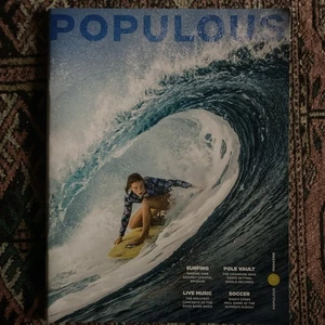 POPULOUS MAGAZINE 32 WOMENS SPORTS SOCCER SURFING OASIS MUSIC STARS POLE VAULT - Picture 1 of 1